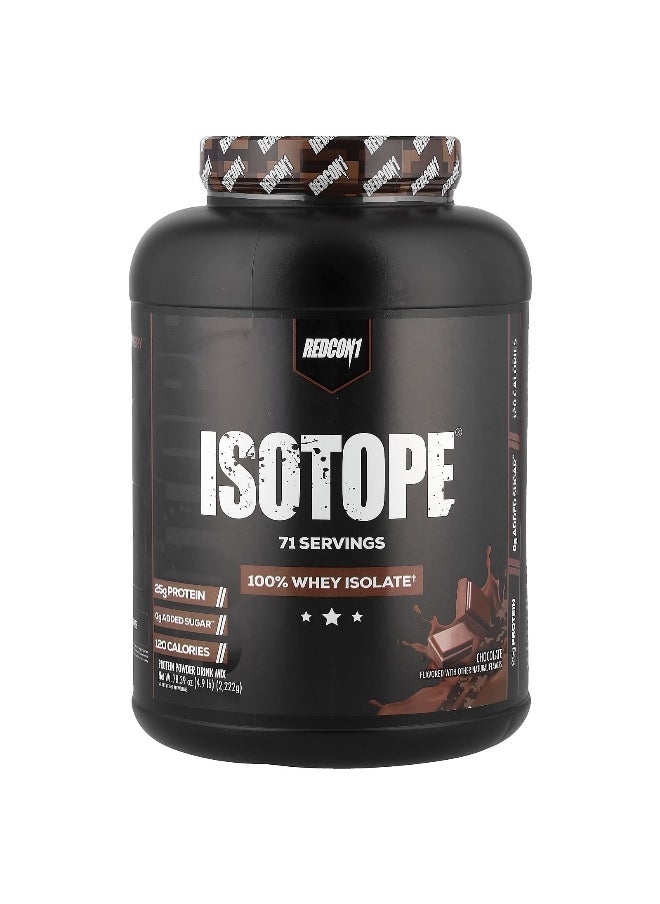 Redcon1, Isotope, 100% Whey Isolate, Chocolate, 4.9 lb (2,222 g)