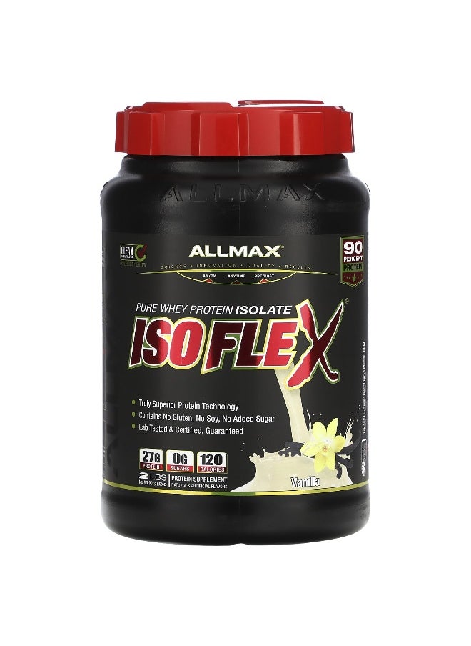 ALLMAX, ISOFLEX®, Pure Whey Protein Isolate, Vanilla, 2 lbs (907 g)