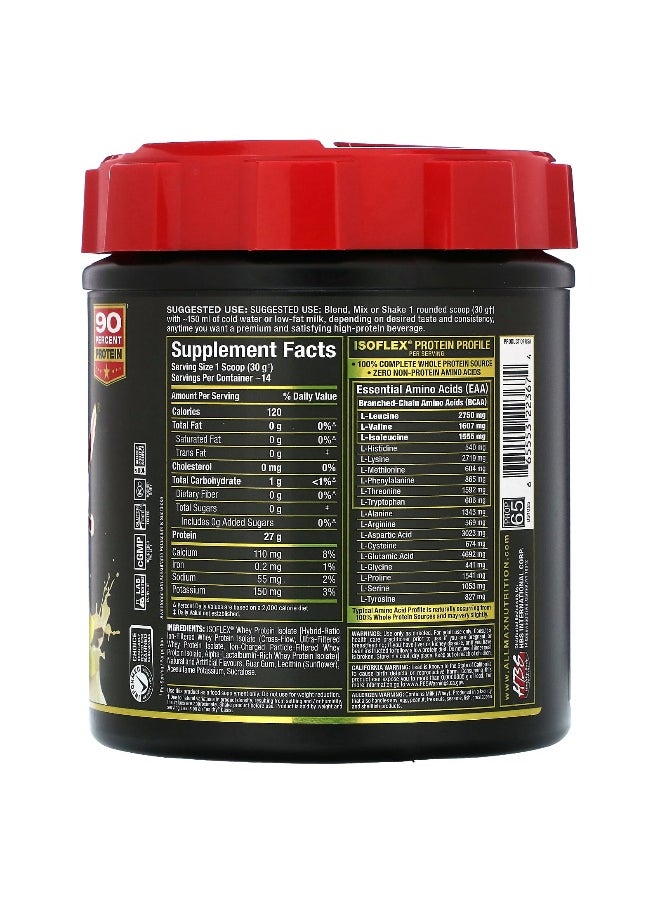 ALLMAX, ISOFLEX®, Pure Whey Protein Isolate, Vanilla, 0.9 lbs (425 g)