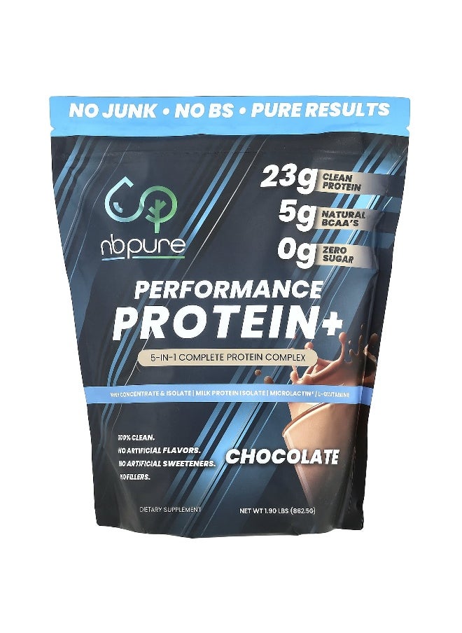 NB Pure, Performance Protein+, Chocolate, 1.9 lbs (862.5 g)