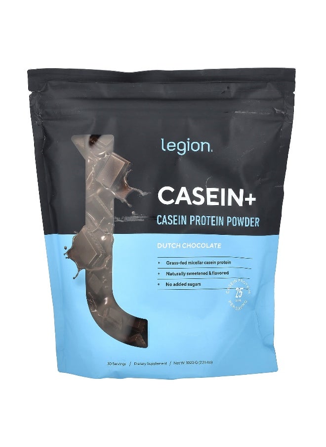 Legion Athletics, Casein+, Casein Protein Powder, Dutch Chocolate, 2.25 lbs (1,020 g)