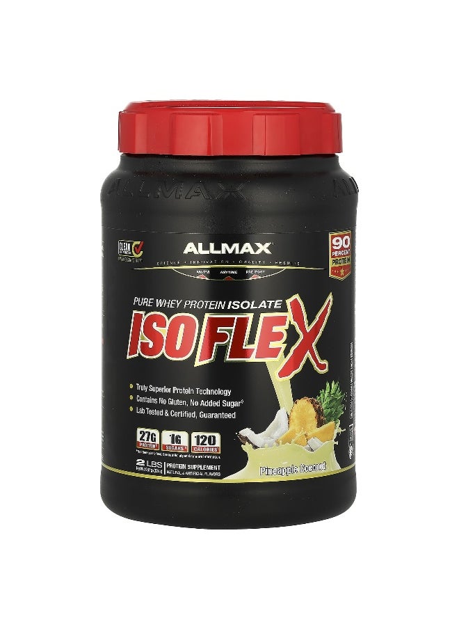 ALLMAX, ISOFLEX®, Pure Whey Protein Isolate, Pineapple Coconut, 2 lbs (907 g)