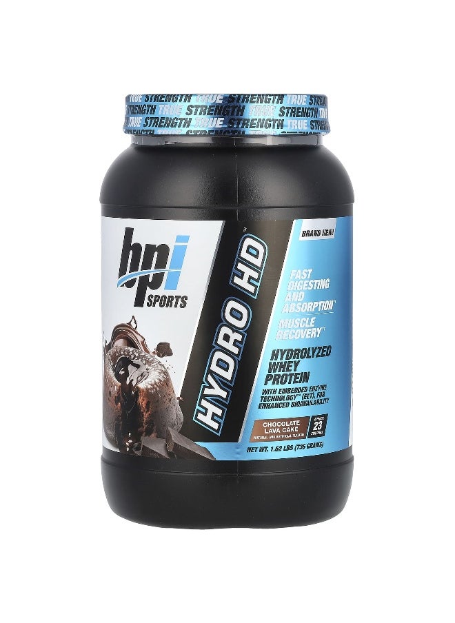 BPI Sports, Hydro HD™, Hydrolyzed Whey Protein, Chocolate Lava Cake, 1.62 lbs (736 g)