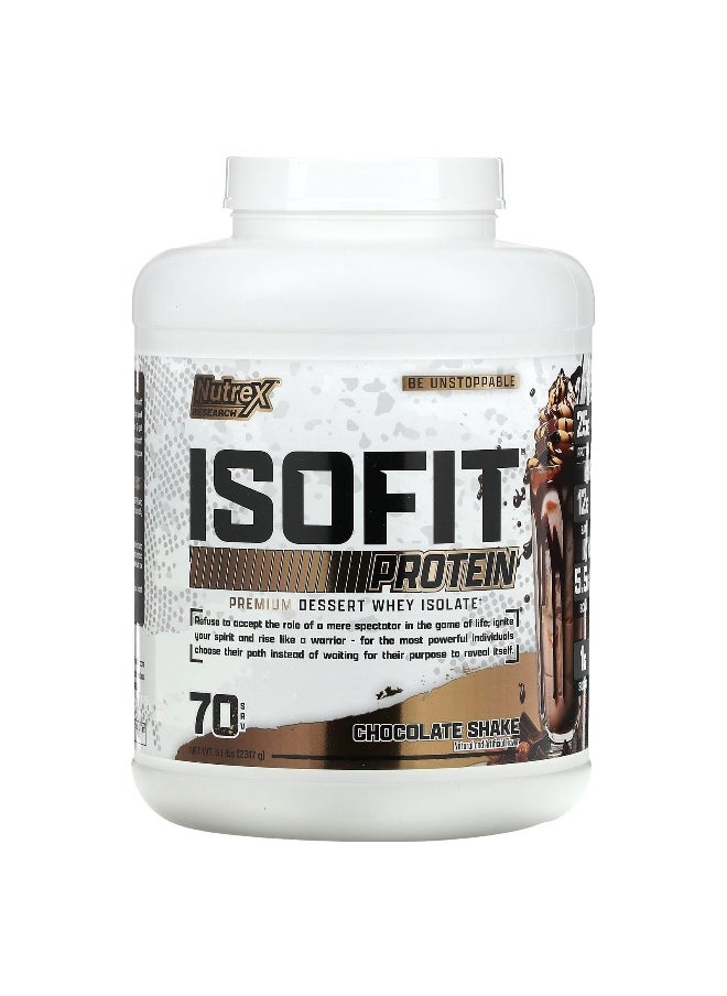 Nutrex Research, IsoFit, Chocolate Shake, 5.1 lbs (2,317 g)