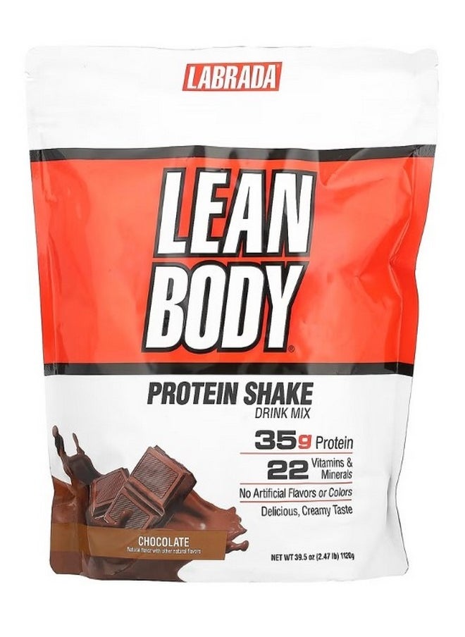Lean Body Protein Shake Drink Mix Chocolate 2.47 lb 1120 g
