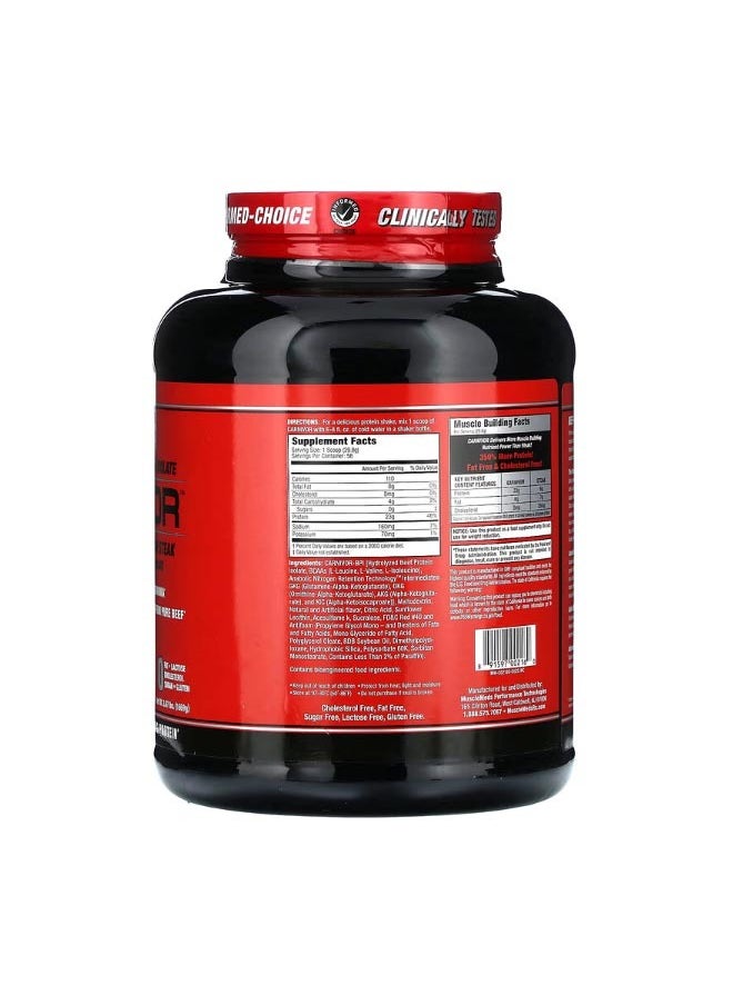 Carnivor Bioengineered Beef Protein Isolate Fruit Punch 3.67 lbs 1669 g