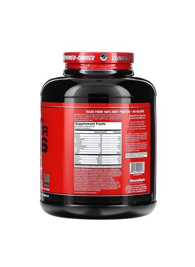Carnivor Mass Anabolic Beef Protein Gainer Strawberry 5.79 lbs 2698 g