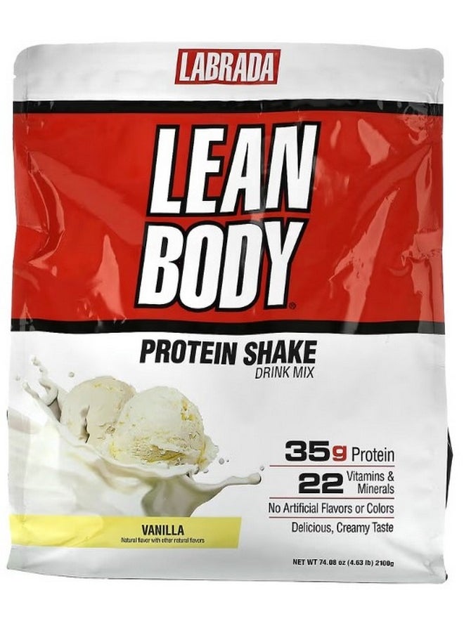 Lean Body Protein Shake Drink Mix Vanilla 4.63 lbs 2100 g