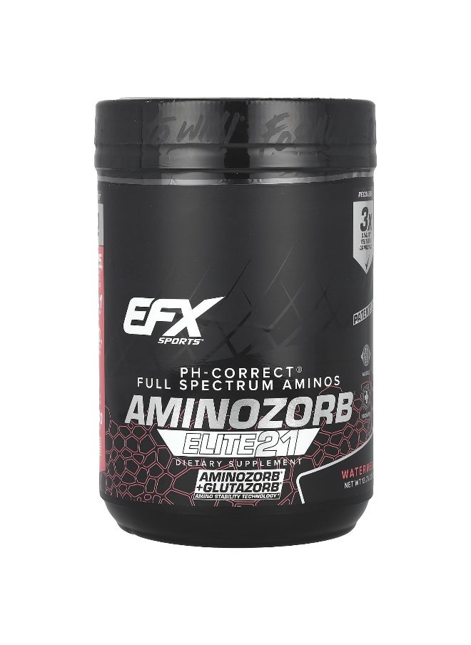 EFX Sports, AminoZorb® Elite 21, Watermelon, 13.76 oz (390 g)