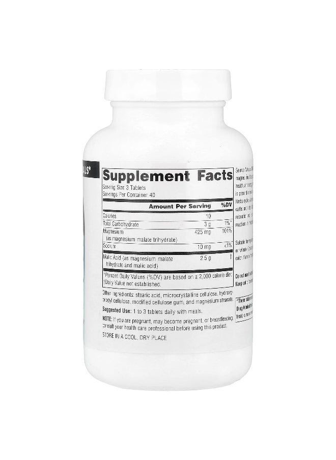 Source Naturals, Malic Acid, 120 Tablets