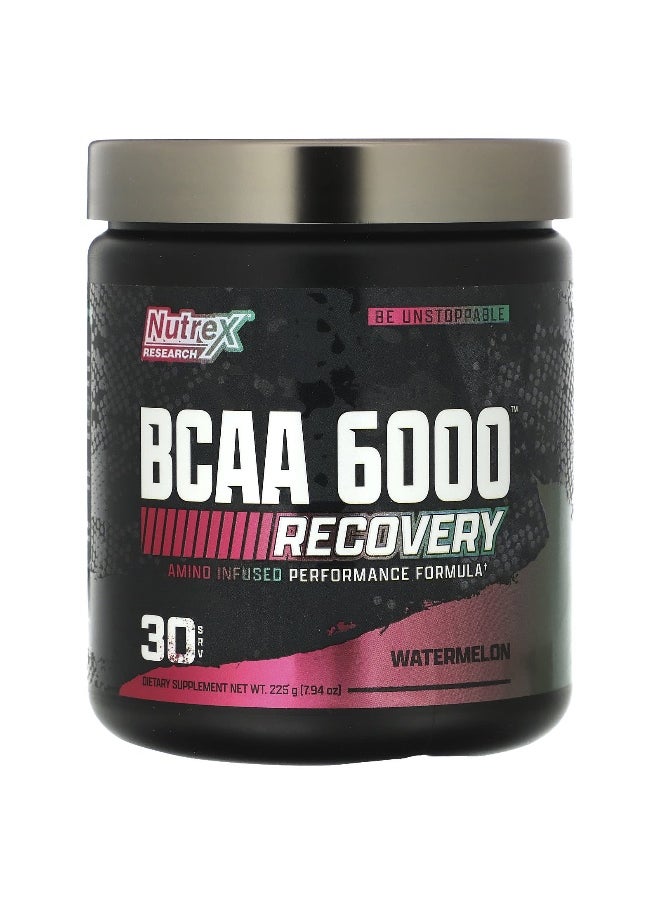 Nutrex Research, BCAA 6000, Recovery, Watermelon, 7.94 oz (225 g)