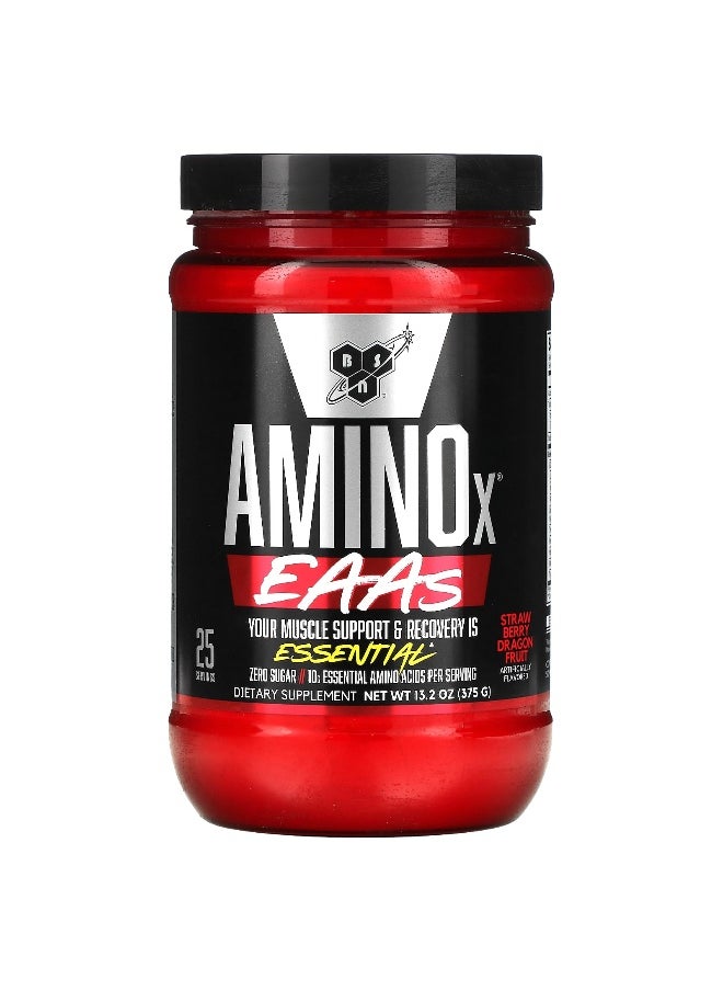 BSN, AminoX, EAAs, Muscle Support & Recovery, Strawberry Dragon Fruit, 13.2 oz (375 g)