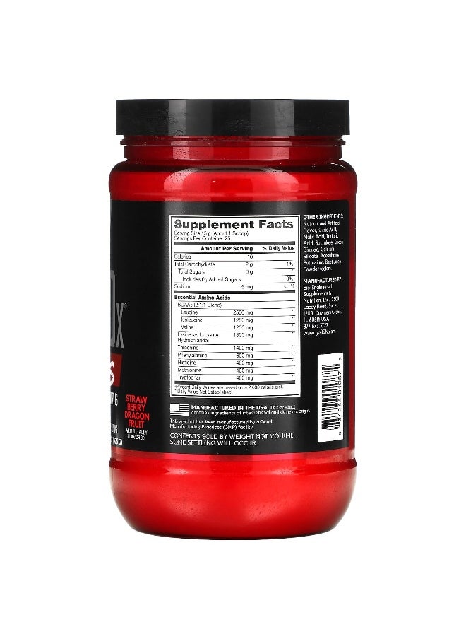 BSN, AminoX, EAAs, Muscle Support & Recovery, Strawberry Dragon Fruit, 13.2 oz (375 g)