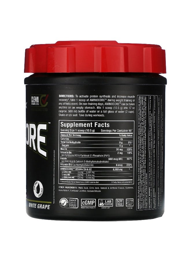 ALLMAX, AMINOCORE™ BCAA, White Grape, 2.1 lbs (945 g)