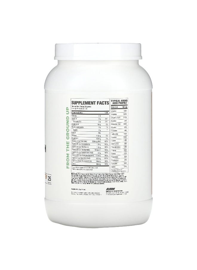 Raw Nutrition, Vegan Protein, Peanut Butter, 1.81 lbs (825 g)