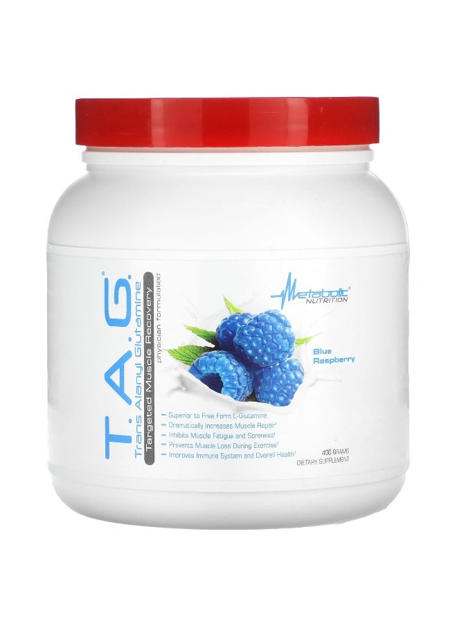 Metabolic Nutrition, T.A.G., Blue Raspberry, 400 g