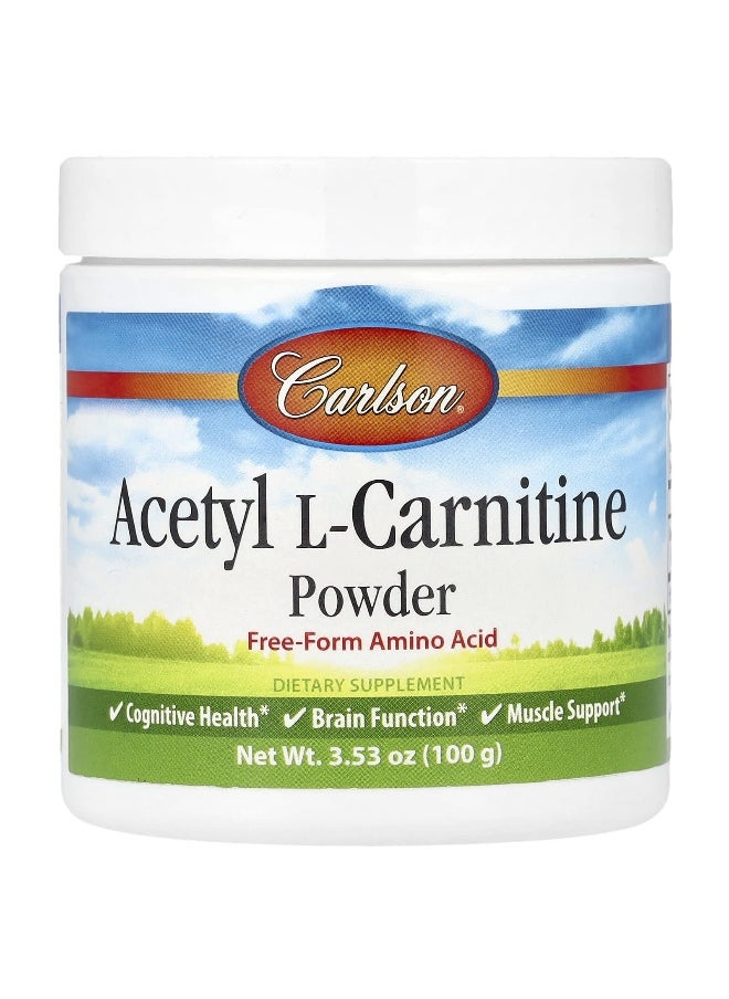 Carlson, Acetyl L-Carnitine Powder, 3.53 oz (100 g)