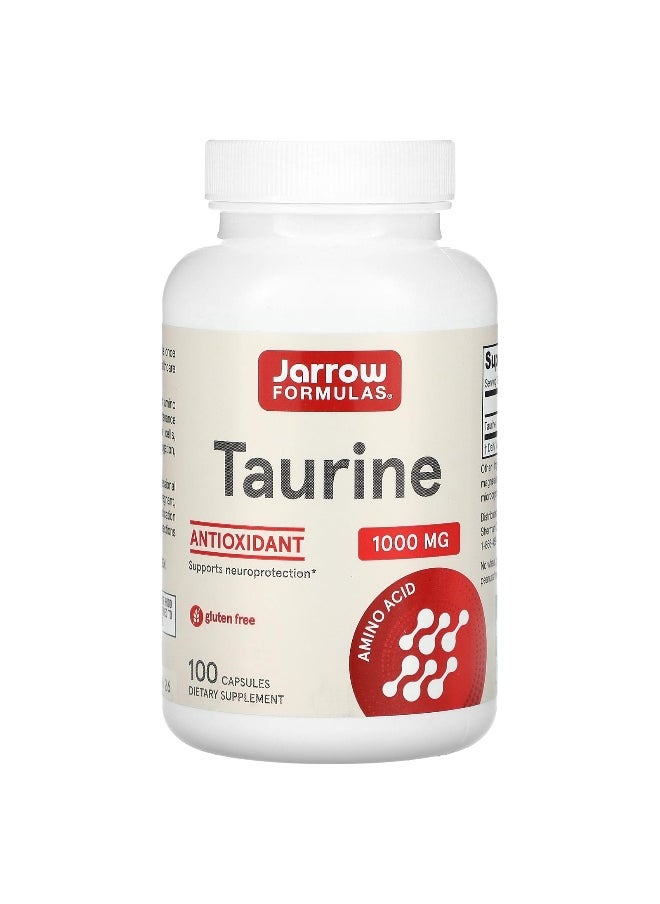 Jarrow Formulas, Taurine , 1,000 mg, 100 Capsules
