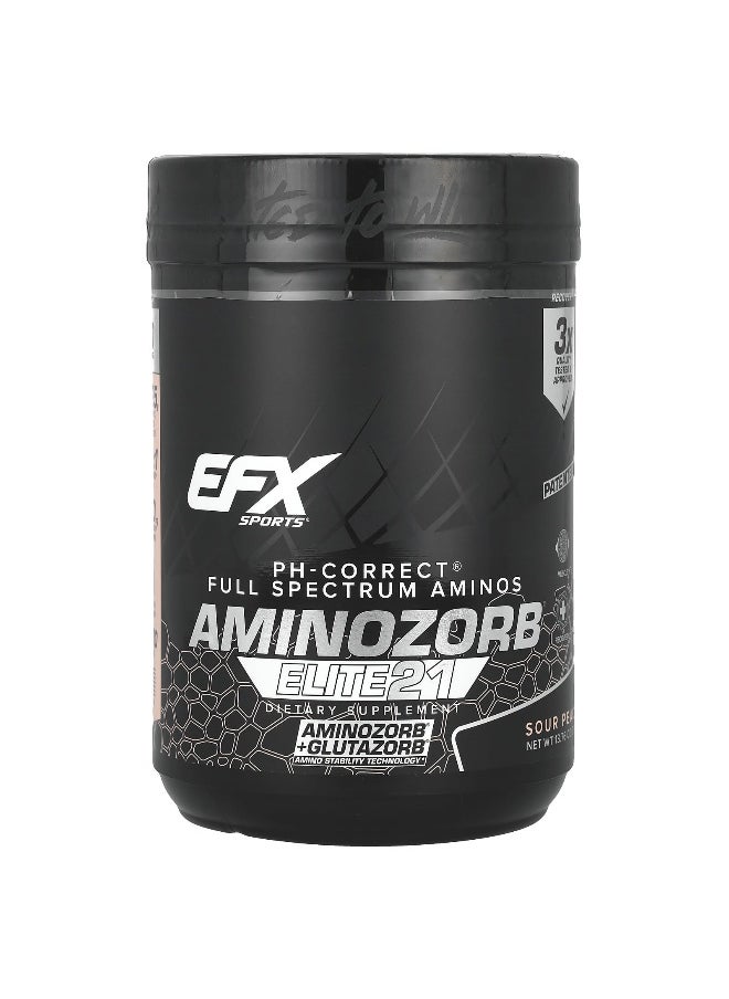 EFX Sports, AminoZorb® Elite 21, Sour Peach, 13.76 oz (390 g)