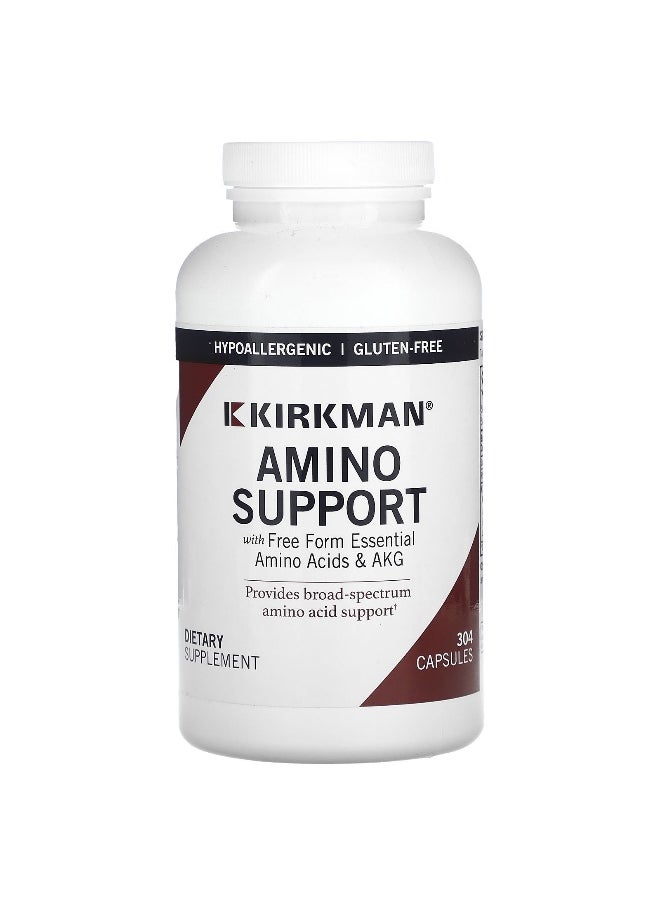 Kirkman Labs, Amino Support with Free Form Essential Amino Acids & AKG, 304 Capsules