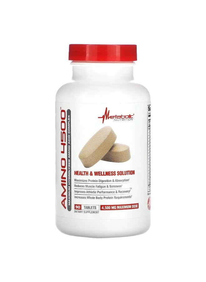 Metabolic Nutrition, Amino 4500, 90 Tablets