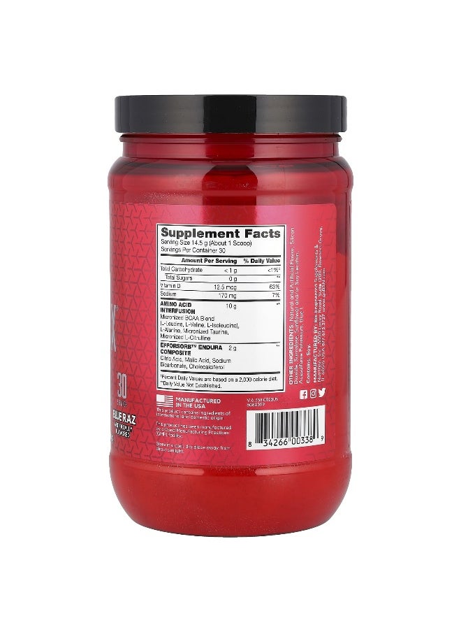 BSN, AminoX®, Endurance & Recovery, Blue Raz, 15.3 oz (435 g)