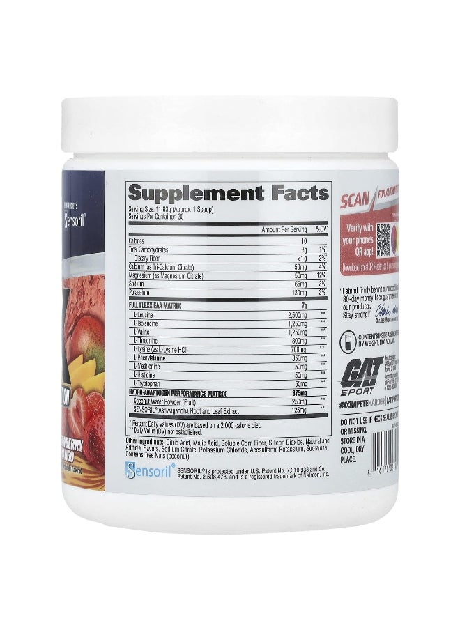 GAT, Flexx EAAs + Hydration, Strawberry Mango, 12.5 oz (354.9 g)