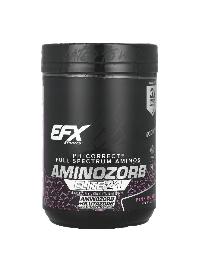 EFX Sports, AminoZorb® Elite 21, Pink Bubblegum, 13.76 oz (390 g)