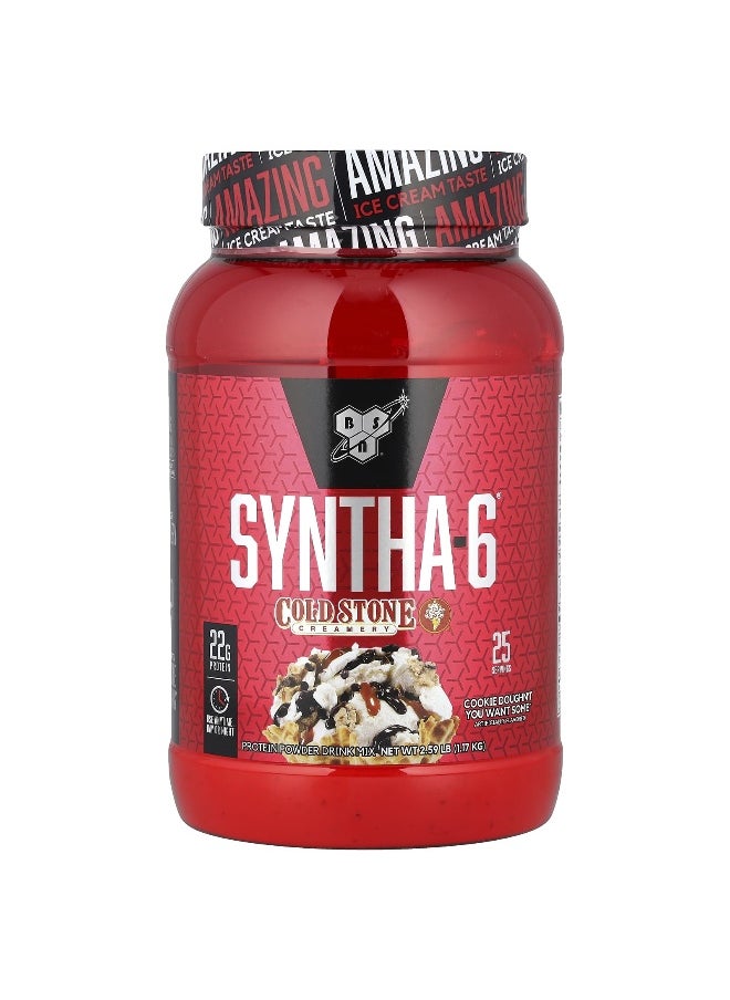 BSN, Syntha-6®, Protein Powder, Cold Stone Creamery, Cookie Doughn't You Want Some™, 2.59 lb (1.17 kg)