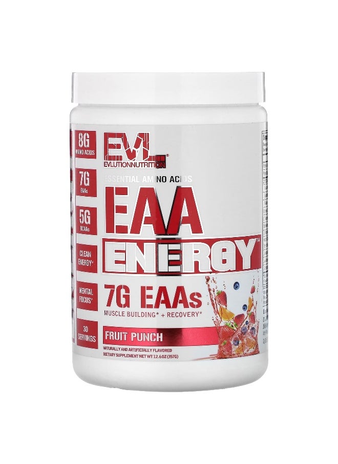 EVLution Nutrition, EAA Energy, Fruit Punch, 12.6 oz (357 g)