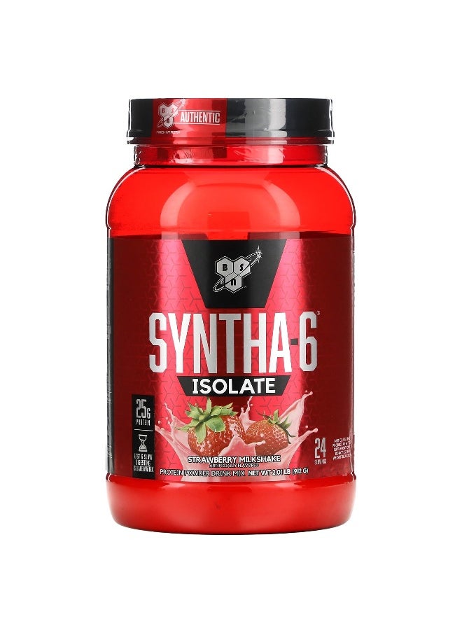 BSN, Syntha-6® Isolate, Protein Powder Drink Mix, Strawberry Milkshake, 2.01 lbs (912 g)