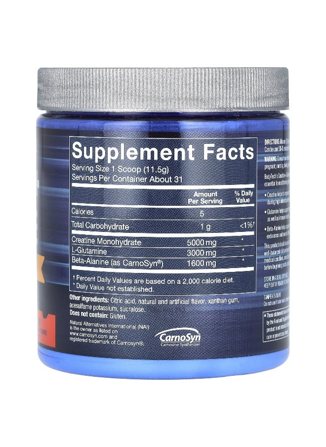 BodyTech, Creatine + Glutamine with Beta-Alanine, Fruit Punch, 12.6 oz (357 g)