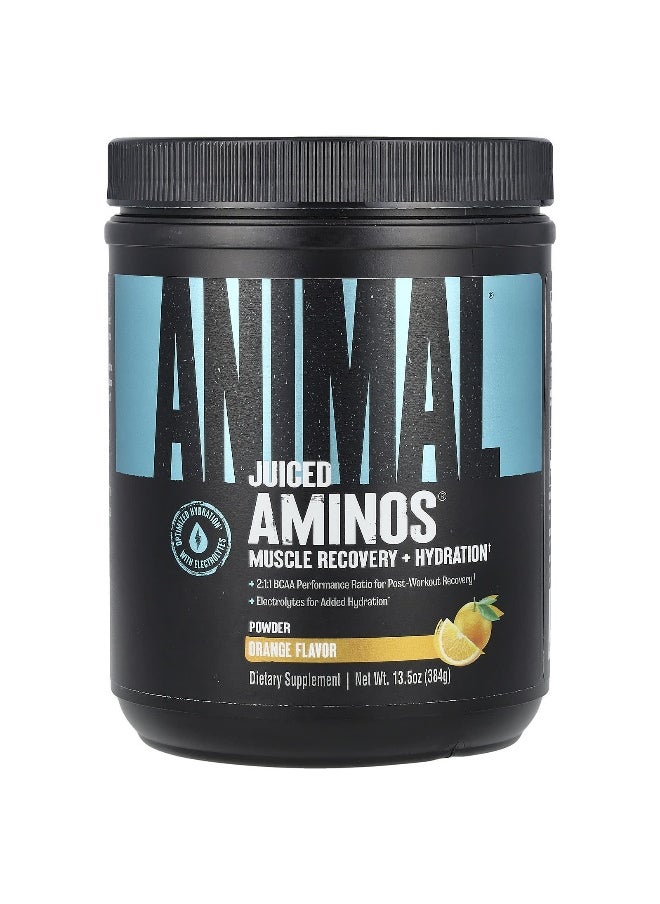 Animal, Juiced Aminos® Powder, Orange , 13.5 oz (384 g)