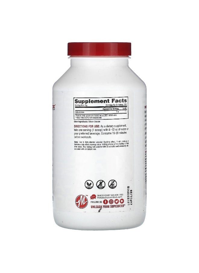 Metabolic Nutrition, Beta-Alanine, Unflavored , 10.58 oz (300 g)