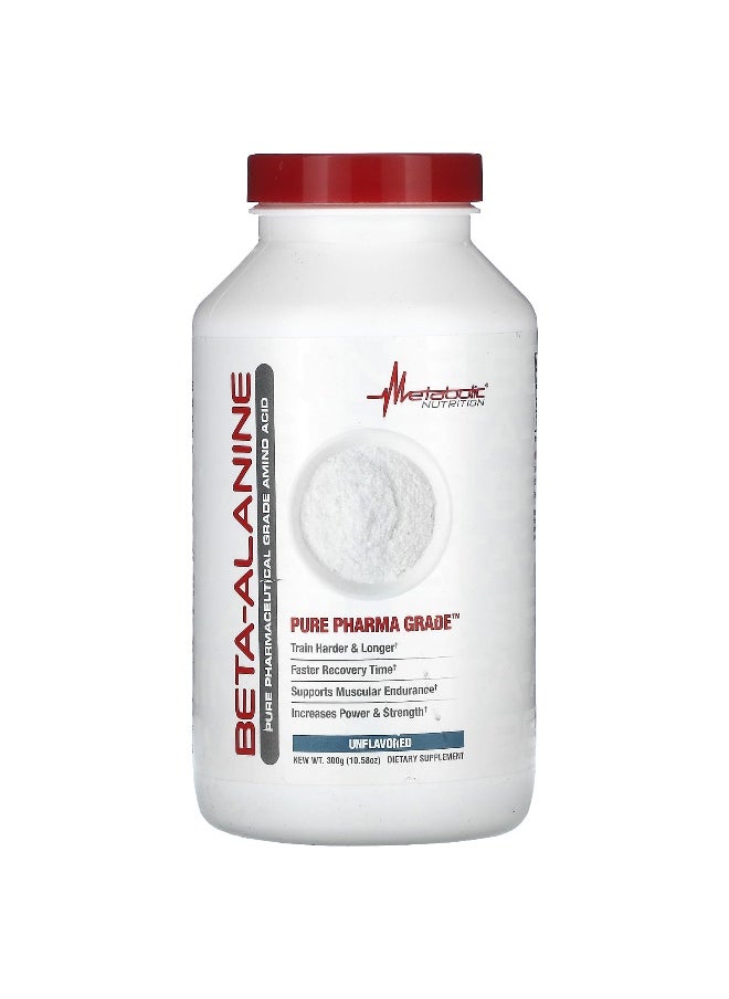 Metabolic Nutrition, Beta-Alanine, Unflavored , 10.58 oz (300 g)