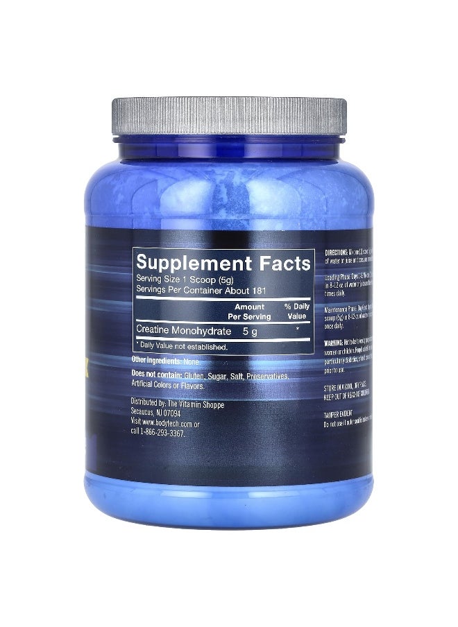 BodyTech, 100% Pure Creatine Monohydrate, Unflavored, 5 g, 31.9 oz (905 g)