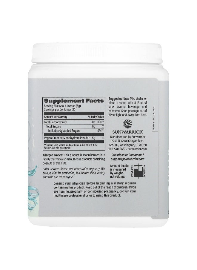 Sunwarrior, Sport, Active Creatine Monohydrate, Unflavored, 1.32 lb (600 g)
