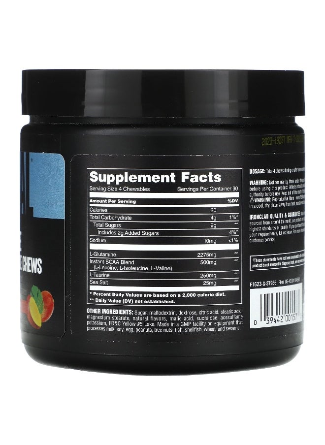 Animal, Recover & Restore Performance Chews, Tropical Mango, 120 Chewable Tablets