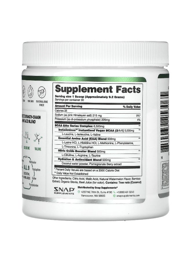 Snap Supplements, BCAAs, Pomegranate Watermelon, 9.77 oz (277 g)