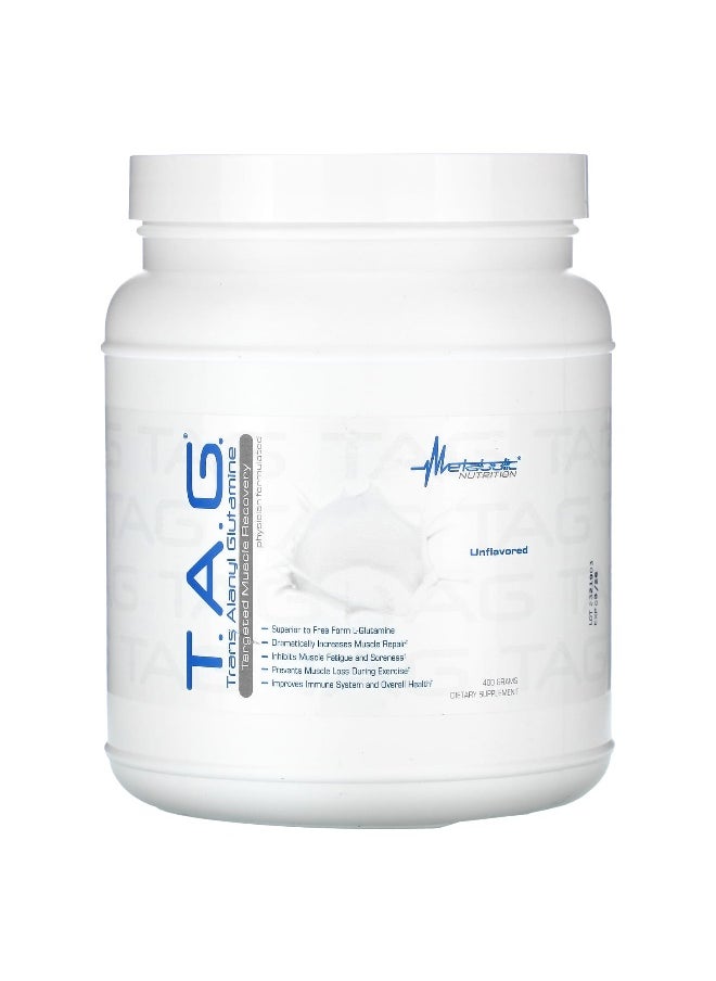 Metabolic Nutrition, T.A.G., Unflavored, 400 g