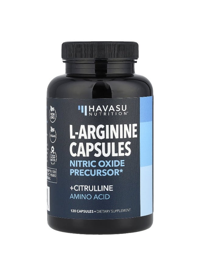 Havasu Nutrition, L-Arginine + Citrulline Amino Acid, 120 Capsules