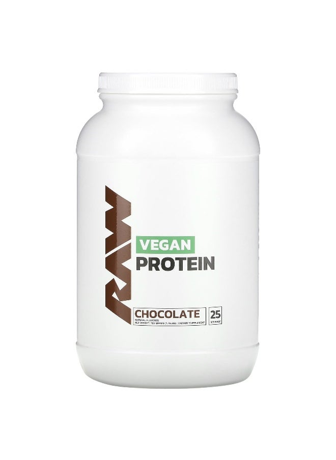 Raw Nutrition, Vegan Protein, Chocolate, 1.75 lbs (795 g)