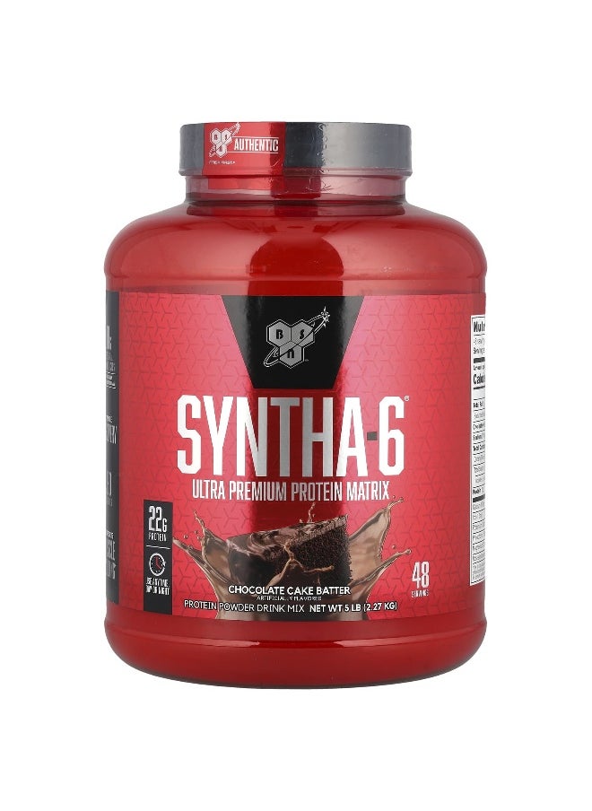 BSN, Syntha-6®, Ultra Premium Protein Matrix, Chocolate Cake Batter, 5 lb (2.27 kg)