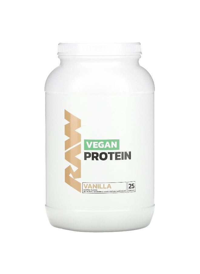 Raw Nutrition, Vegan Protein, Vanilla, 1.65 lbs (750 g)