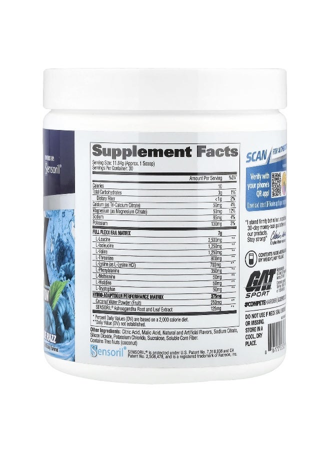 GAT, Flexx EAAs + Hydration, Blue Razz, 12.5 oz (355.2 g)