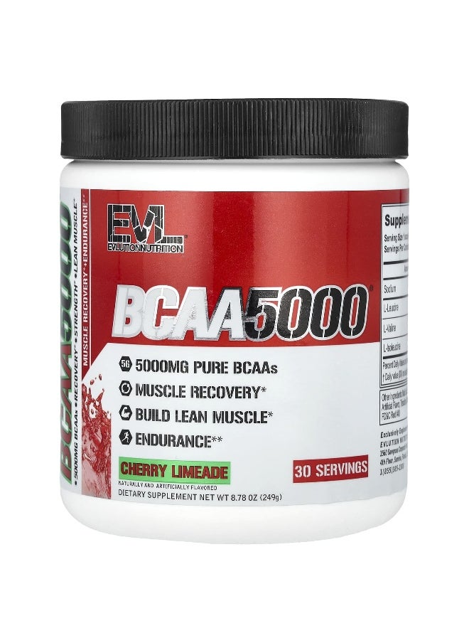 EVLution Nutrition, BCAA5000®, Cherry Limeade, 8.78 oz (249 g)