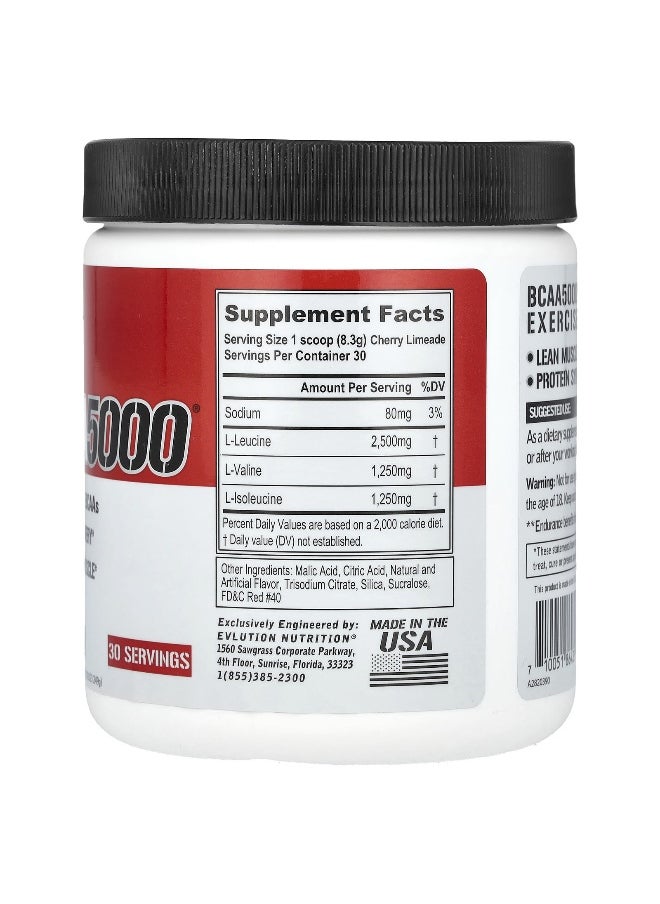 EVLution Nutrition, BCAA5000®, Cherry Limeade, 8.78 oz (249 g)
