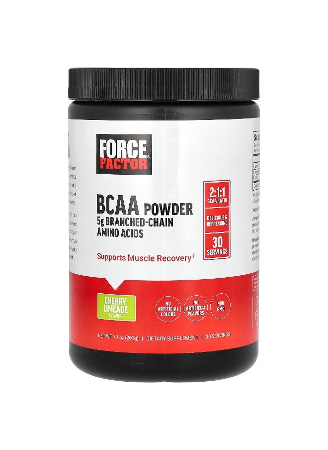 Force Factor, BCAA Powder, Cherry Limeade, 7.1 oz (201 g)