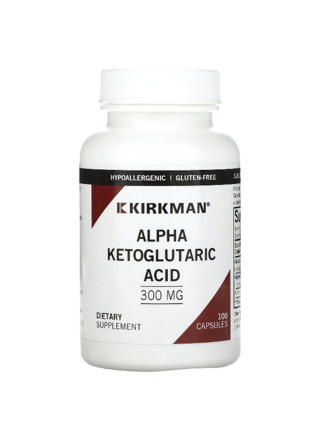 Kirkman Labs, Alpha Ketoglutaric Acid, 300 mg, 100 Capsules