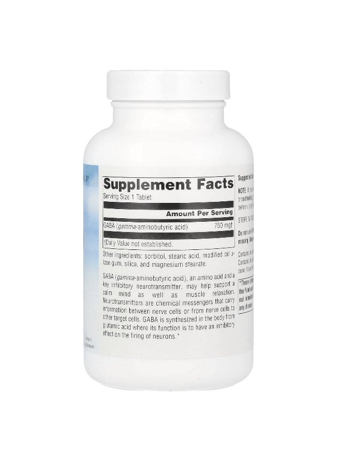 Source Naturals, Serene Science®, GABA, 750 mg, 90 Tablets